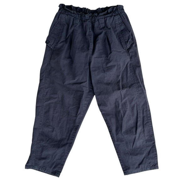 Vintage Que Pasa Casual Pull-On Pants Paper Bag Waist Wing Pockets Med USA Faded - Picture 1 of 10